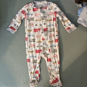 Colorful Vehicle Print Kids Footie